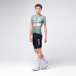 GOBIK Cycling short sleeve jersey - ODYSSEY NETCOMPANY INEOS 26 - green/orange