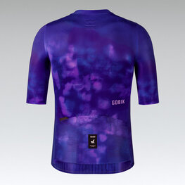 GOBIK Cycling short sleeve jersey - ATTITUDE 2.0 - blue/purple