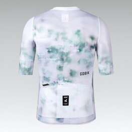 GOBIK Cycling short sleeve jersey - ATTITUDE 2.0 - white/green