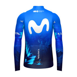 GOBIK Cycling winter long sleeve jersey - HYDER MOVISTAR TEAM 2024 - blue/white