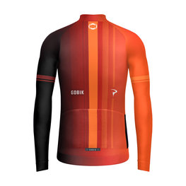 GOBIK Cycling winter long sleeve jersey - HYDER INEOS GRENADIERS 2024 - red/orange