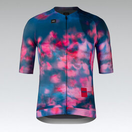 GOBIK Cycling short sleeve jersey - CX PRO 4.0 - blue/pink