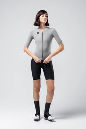 GOBIK Cycling short sleeve jersey - CX SOLID - grey