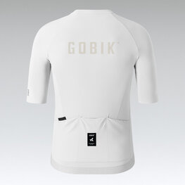 GOBIK Cycling short sleeve jersey - CX SOLID - white