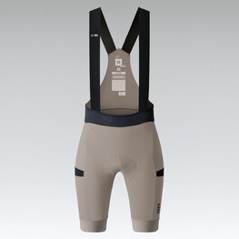 GOBIK Cycling bib shorts - GRIT 3.0 - beige