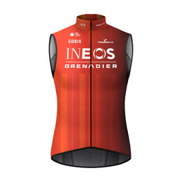 GOBIK Cycling gilet - PLUS 2.0 INEOS GRENADIERS 2024 - red/orange