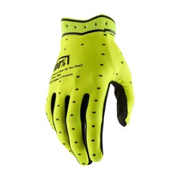100% SPEEDLAB Cycling long-finger gloves - RIDEFIT - yellow
