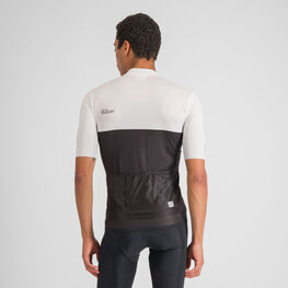 SPORTFUL Cycling short sleeve jersey - PISTA - white/black