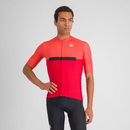 SPORTFUL Cycling short sleeve jersey - PISTA - red