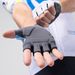 GOBIK Cycling fingerless gloves - VIPER MOVISTAR TEAM 26 - white