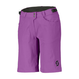 SCOTT Cycling shorts without bib - TRAIL FLOW W - purple