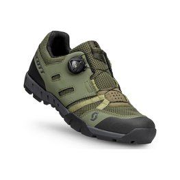 SCOTT Cycling shoes - SPORT CRUS-R BOA - green/black