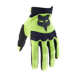 FOX Cycling long-finger gloves - DIRTPAW - yellow/black