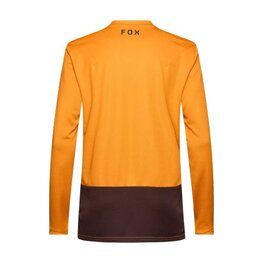 FOX Cycling summer long sleeve jersey - RANGER LS HEAD - brown