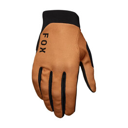 FOX Cycling long-finger gloves - RANGER GEL - brown