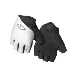 GIRO Cycling fingerless gloves - JAGETTE - white