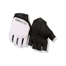 GIRO Cycling fingerless gloves - BRAVO II GEL - white