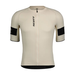 SCOTT Cycling short sleeve jersey - ENDURANCE PRO - white/black