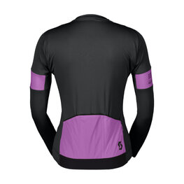 SCOTT Cycling summer long sleeve jersey - ENDURANCE PRO - black/purple