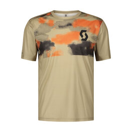 SCOTT Cycling short sleeve jersey - TRAIL VERTIC - beige