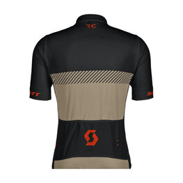 SCOTT Cycling short sleeve jersey - RC TEAM - beige/blue