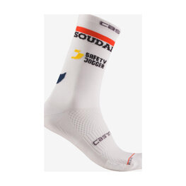 CASTELLI Cyclingclassic socks - ROSSO CORSA PRO 18 QUICK STEP 2025 - white