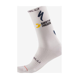 CASTELLI Cyclingclassic socks - ROSSO CORSA PRO 18 QUICK STEP 2025 - white