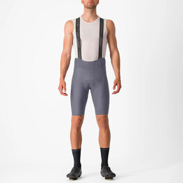 CASTELLI Cycling bib shorts - ESPRESSO - grey