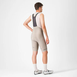 CASTELLI Cycling bib shorts - ESPRESSO - beige