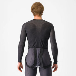 CASTELLI Cycling long sleeve t-shirt - MERINO - grey