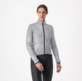 CASTELLI waterproof jacket - SQUALL SHELL W - silver