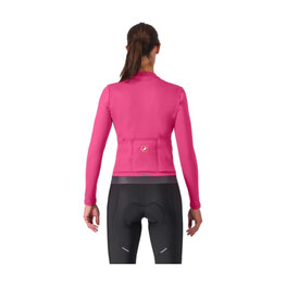 CASTELLI Cycling winter long sleeve jersey - ESPRESSO THERMAL W - pink