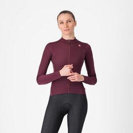 CASTELLI Cycling winter long sleeve jersey - ESPRESSO THERMAL W LS - red