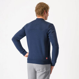 CASTELLI hoodie - CLASSICO TRACK - blue
