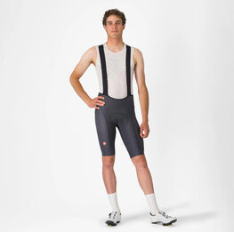CASTELLI Cycling bib shorts - COMPETIZIONE 2 - grey