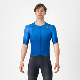 CASTELLI Cycling short sleeve jersey - UPF - blue
