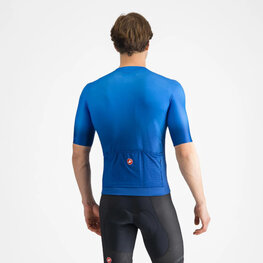 CASTELLI Cycling short sleeve jersey - UPF - blue