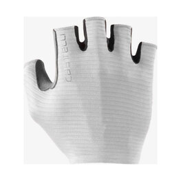 CASTELLI Cycling fingerless gloves - ESPRESSO - white