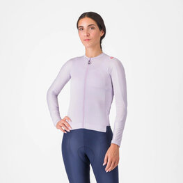 CASTELLI Cycling summer long sleeve jersey - ESPRESSO - purple
