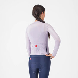 CASTELLI Cycling summer long sleeve jersey - ESPRESSO - purple