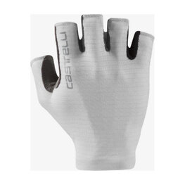 CASTELLI Cycling fingerless gloves - ESPRESSO - white