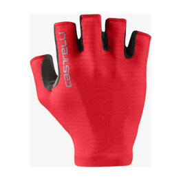 CASTELLI Cycling fingerless gloves - ESPRESSO - red