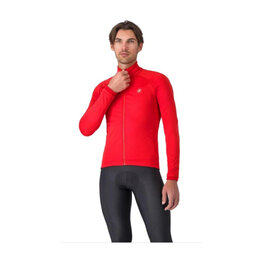 CASTELLI Cycling thermal jacket - COMPETIZIONE - red
