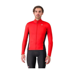 CASTELLI Cycling thermal jacket - ENTRATA 2 - red