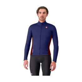 CASTELLI Cycling thermal jacket - ENTRATA 2 - blue