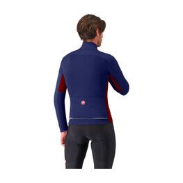 CASTELLI Cycling thermal jacket - ENTRATA 2 - blue