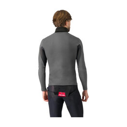 CASTELLI Cycling long sleeve t-shirt - FLANDERS 2 HIGH NECK - grey