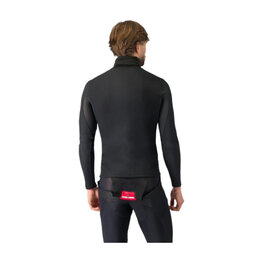 CASTELLI Cycling long sleeve t-shirt - FLANDERS 2 HIGH NECK - black