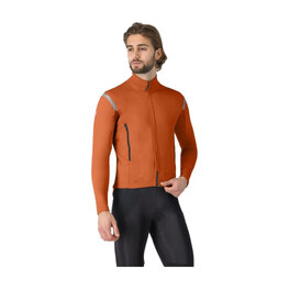 CASTELLI Cycling thermal jacket - PERFETTO ROS 3 - brown