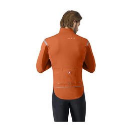 CASTELLI Cycling thermal jacket - PERFETTO ROS 3 - brown